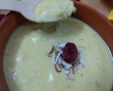 A picture of step 6 of Kesar-Elaichi Rabdi.