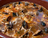 Foto del paso 6 de la receta: Arroz meloso con gambones, calamares y almejas
