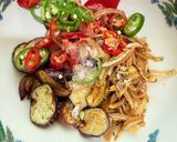 Gambar langkah 3 resipi 👩🍳Kerabu Terung Goreng.