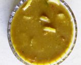 A picture of step 11 of Plain rice with radish sambar, carrot podimas and palak poriyal.