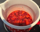 A picture of step 2 of Strawberry Peanut Butter Protein Pancakes.