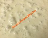 A picture of step 3 of Ksheerannam/paalpayasam.