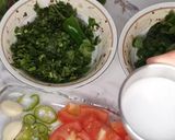 A picture of step 1 of Coriander & mint dip.