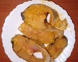 A picture of step 1 of Madras fish curry 🐠.