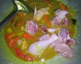 Foto langkah ke 3 dari resep Opor ayam & telur mata sapi enak.