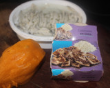 Foto del paso 1 de la receta: Banderillas de boniato, calamares y boquerones en vinagre