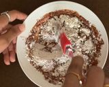 A picture of step 4 of Eggless Chocolate Cake.