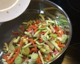 Foto del paso 1 de la receta: Bulgur con verduras y langostinos