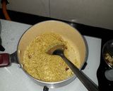 A picture of step 1 of Daliya or lapsi.