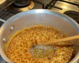 A picture of step 8 of Rabdi Kesar Ghewar.
