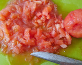 Foto del paso 2 de la receta: Crema de tomate -con mozzarella frita y pesto-
