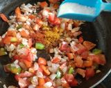 A picture of step 3 of Paneer Tava Pulao.