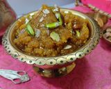 A picture of step 6 of Besan Halwa.