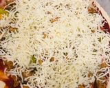 A picture of step 3 of Chicken cheese pizza 🍕.