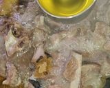 A picture of step 4 of Namkeen Gosht.