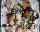 A picture of step 7 of Dahi vada aalu dum.