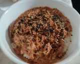 A picture of step 4 of Canned Tuna "Oyakodon".