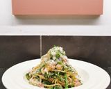 A picture of step 7 of Ham hock & broc spaghetti.