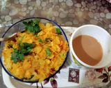 A picture of step 5 of Dhaarwad Poha.