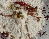 A picture of step 3 of Beetroot thepla.