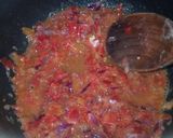A picture of step 1 of Stir fried macaroni.