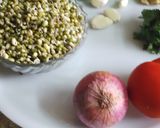 A picture of step 1 of Moong sprouts mini uttapam.