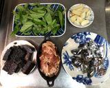 三杯皮蛋白肉米血糕的食譜步驟1照片