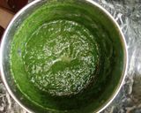 A picture of step 3 of Palak paneer.