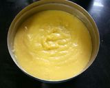 A picture of step 7 of Eggless mango bread custard pudding.