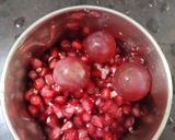A picture of step 1 of Pomegranate RedGrapes Chia smoothie.