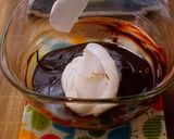 A picture of step 14 of Glossy! Creamy Chocolate Mousse Cake.