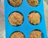Foto del paso 2 de la receta: Muffins de mandarina y banana, 🍊🍌 saludables, sin azúcar agregado, sin edulcorante, sin gluten