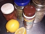 Pollo al limón y Brócoli a la crema y queso
