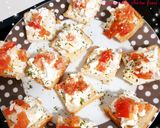 Une image de l'étape 2 de Toasts apéro chèvre frais feta tomates 🍅#monlivredecuisine.