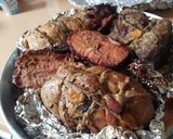 Pas rețetă Carne de porc, vită și piept de curcan în folie la cuptor 10 fotografie