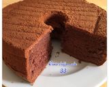 Foto langkah ke 8 dari resep Chocolate chiffon cake-Bolu coklat.