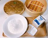 Hình bước làm 2 của món Bánh bao cốt dừa lá dứa