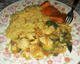 Foto del paso 7 de la receta: Arroz con mix de verduras y pollo a la mostaza