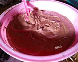 Foto langkah ke 4 dari resep Brownies Coklat Kukus (aroma blueberry).