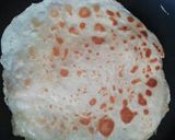 A picture of step 5 of Yummy Cheese crepe#4weekchallenge.