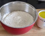 A picture of step 1 of Pizza dough.