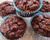 Cukkinis,csokis muffin recept fázis 6 fotója