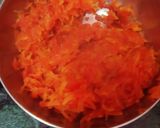 A picture of step 1 of Gajar ka halwa.