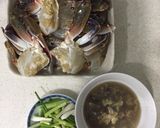 Hình bước làm 1 của món Ghẹ um