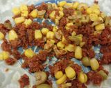 Foto del paso 6 de la receta Espaguetis salteados con mango y mini volavents rellenos de paté de tomate, aceitunas y maíz
