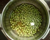 A picture of step 3 of Bajra,moong and peas khichdi.