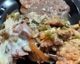 Foto del paso 6 de la receta: Alambre de pollo con nopales y champiñones