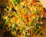 A picture of step 4 of Chilly Garlic Noodles.