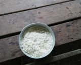 A picture of step 2 of Khao Tom Mud (Thai Banana Sticky Rice Parcels).