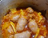 Foto del paso 2 de la receta: Arroz con queso y salsa de chorizos bombom con papas